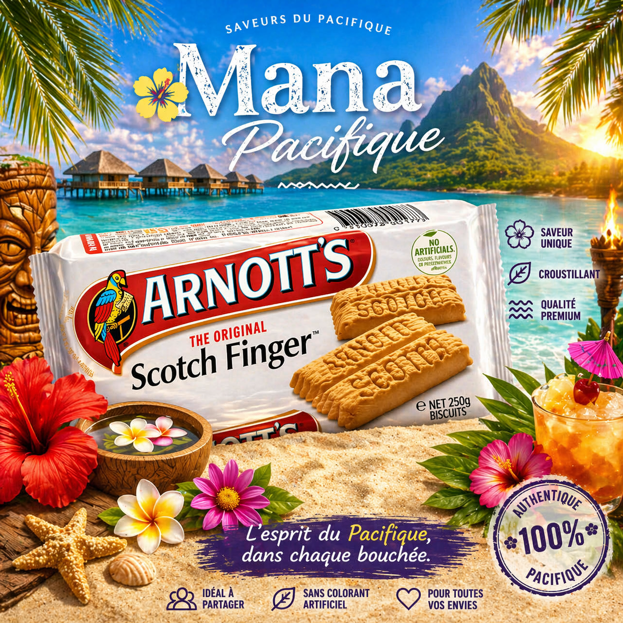 CARTON X 24 Scotch Finger – Biscuit Croustillant et Classique du Pacifique